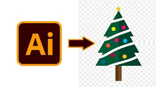 How to design a Christmas  tree easy using Adobe illustrator cc 2021
