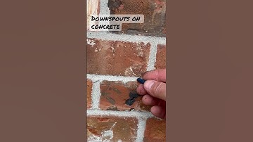 How to install downspout on concrete