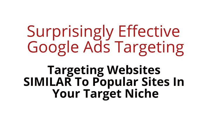 How To Create A Google Ads Custom Segment Based On Targeted Websites