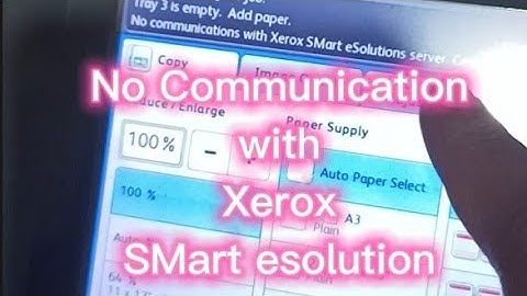 Xerox 5855 Machine No communications with Xerox smart esolution #xerox #copier #printer
