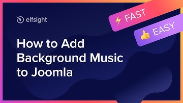 How to add Background Music Extension to Joomla