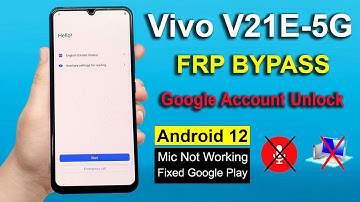 Vivo V21E-5G Android 12 FRP Bypass Without Pc | Vivo V2055/V2022 Google Lock Bypass New 2022 |