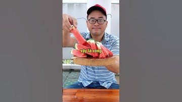 đây là cách cắt dưa hấu nhanh dễ không dơ tay ai cũng làm được - cách người thông minh cắt trái cây