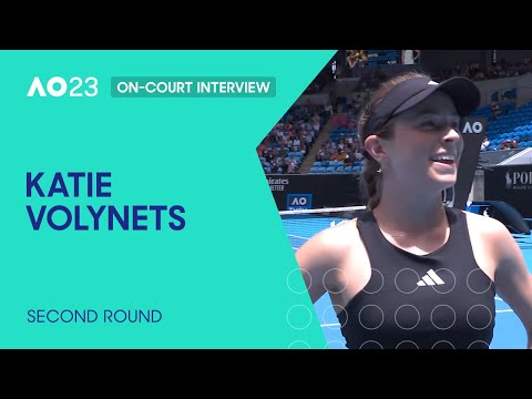 Katie volynets on-court interview | australian open 2023 second round
