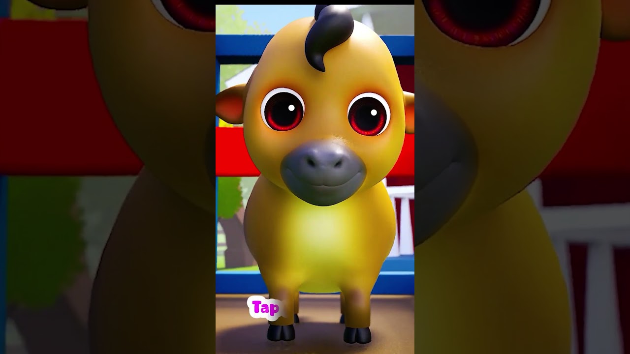 Wheels on the train with animals | Nursery Rhymes & Kids Songs