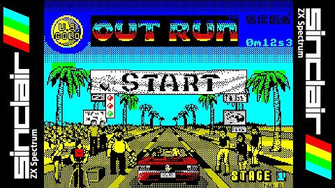 OUT RUN (1987) Walkthrough, ZX Spectrum