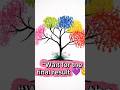 Flower & Tree Wall Painting Easy Art 🌸🌳#Shorts #Wallpainting