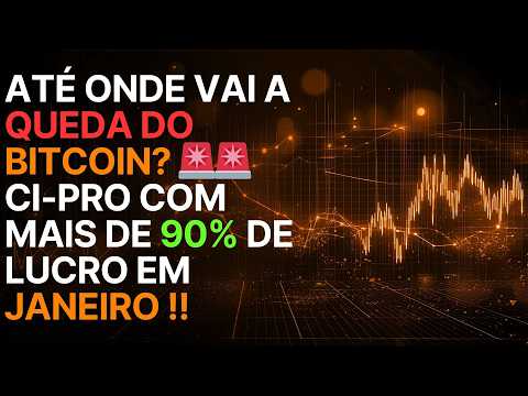 ATÉ ONDE VAI A QUEDA DO BITCOIN? 🚨🚨CI-PRO COM MAIS DE 90% DE LUCRO EM JANEIRO !!