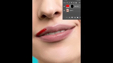 Mind blowing technique to create realistic lipsticks in photoshop 2022#shorts