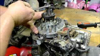 BRIGGS AND STRATTON LAWN MOWER ENGINE REPAIR :  HOW TO DIAGNOSE AND REPAIR A BROKEN FLYWHEEL KEY