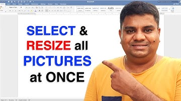 How To Change Size Of All Pictures In Word Document - [ To Same Size ]