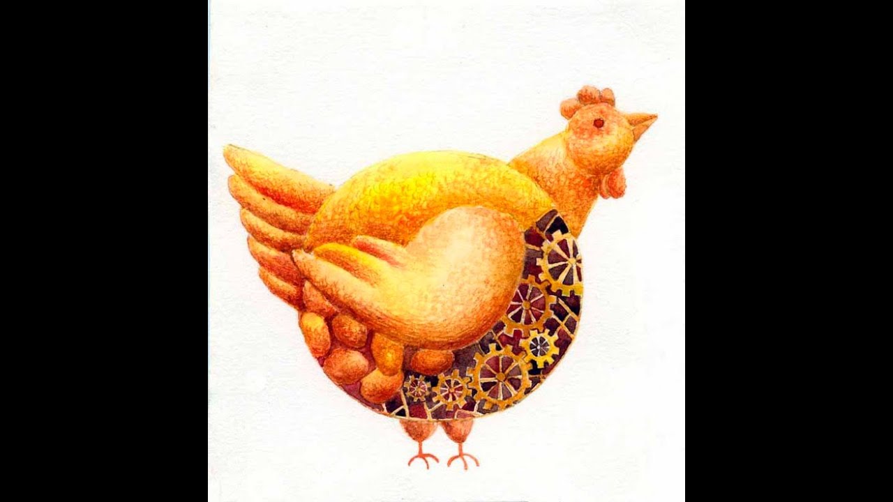 Сказки золотая курица. Яйцо картина. Золотая курица. Курица с яйцами живопись. Курица с золотыми яйцами.