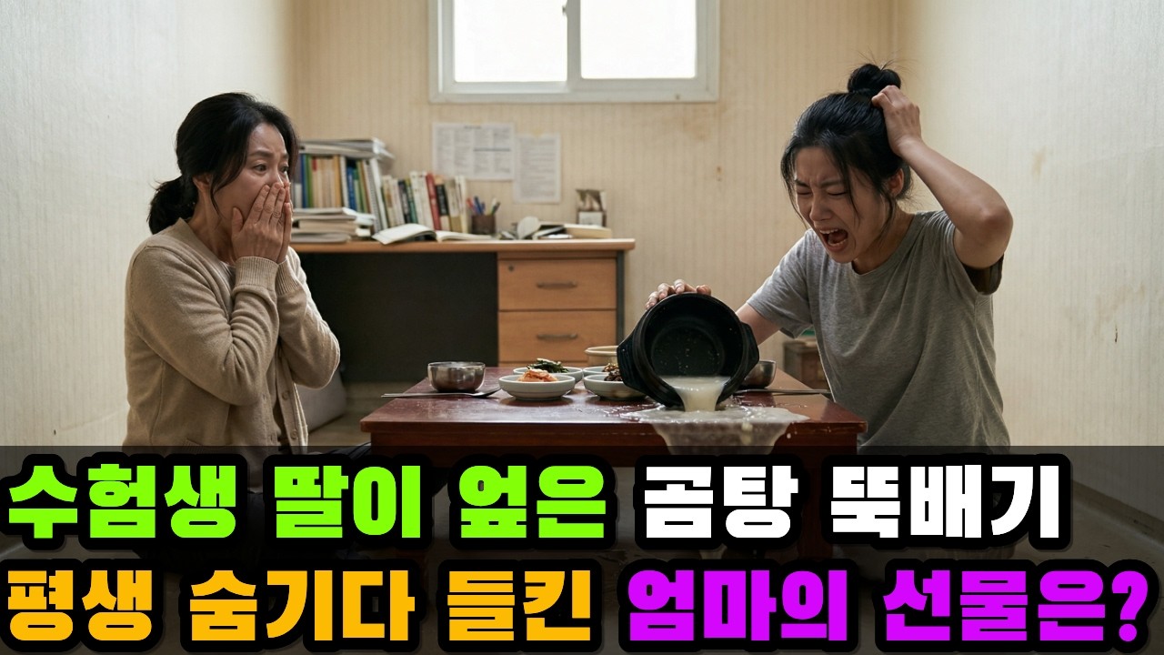 엄마 냄새 역겨워! 딸이 엎어버린 곰탕 뚝배기… 바닥에 떨어진 '이 종이' 한 장에 오열한 이유