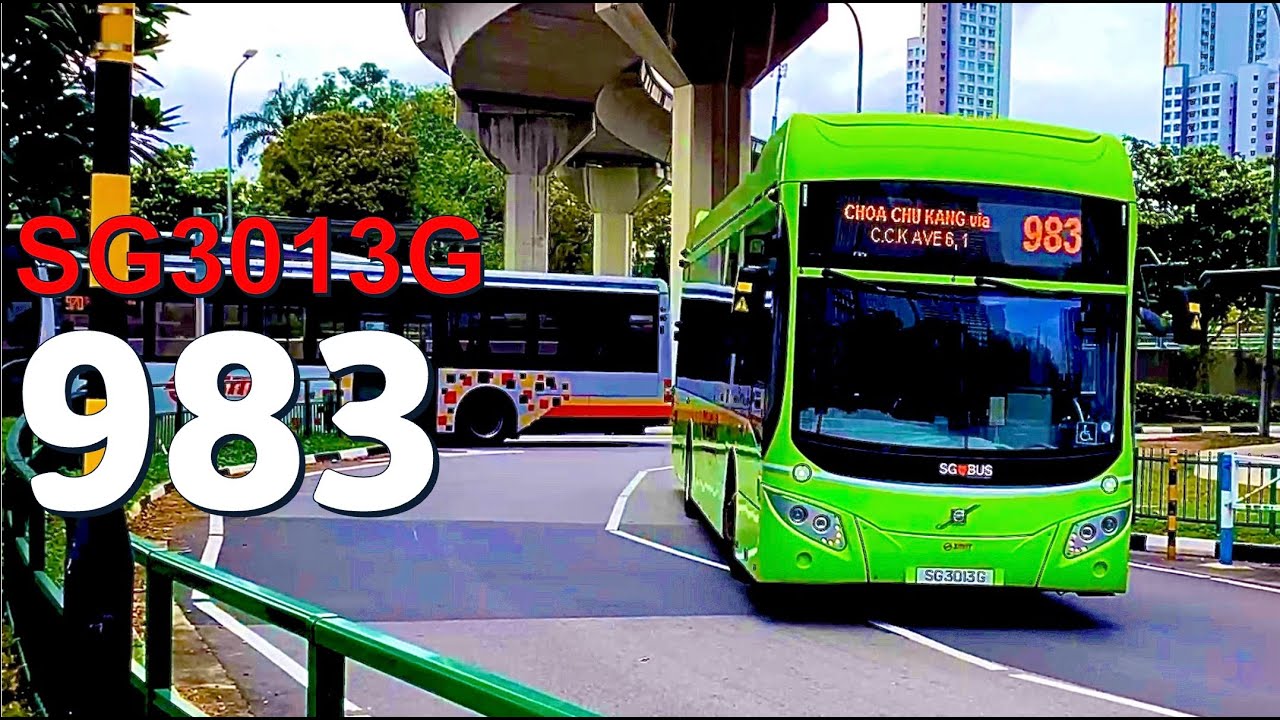 (RARE) Joyride - 🟢 SG3013G on SMRT Bus Service 983 [Volvo B5LH] - YouTube
