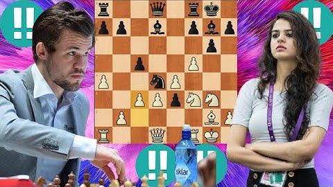 Chess game, Magnus Carlsen vs Tania Sachdev 