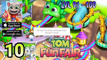 [Android/IOS] Talking Tom Fun Fair Gameplay Full HD by Outfit7 Limited -  PART 10 (Level 91 - 100)