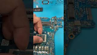 After clean old solder and install back new CPU #computerhardware #repair #amdryzen9