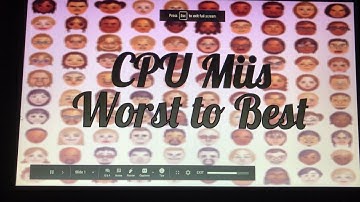CPU Miis Worst to Best