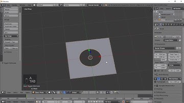Cutting Hole Inside A Plane Using Loop Tools In Blender | Blender Tutorial