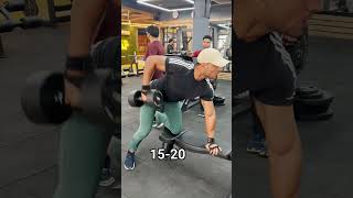 Super massive Back with 2 Simple Exercises| Single Arm Dumbbell Row | youtubeshorts shorts