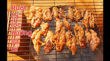 Ruột cá lóc nướng sa tế bao ngon | Châu Phước Nhi Vlog