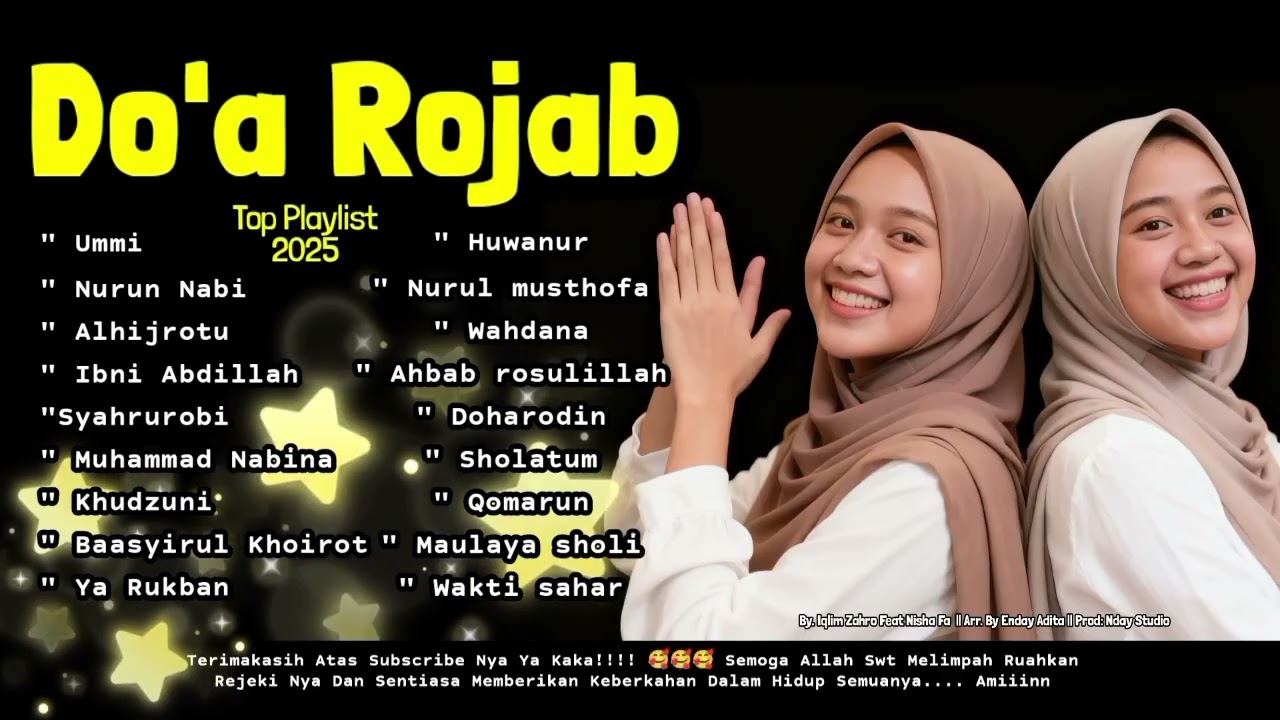 DOA ROJAB, SHOLAWAT TERBARU 2025, SHOLAWAT MERDU