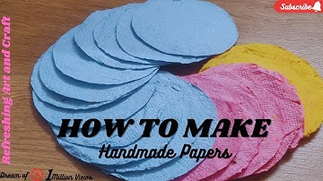 DIY | How to make handmade paper from recycled materials - PAPER MAKING | #diy #diycraft #crafts