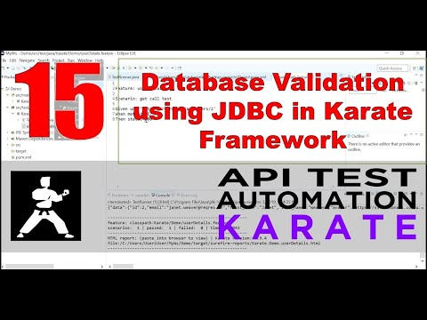 Database validation using JDBC in Karate Framework | How to connect to Database in Karate | Part 15