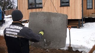 Строительство септика для частного дома зимой