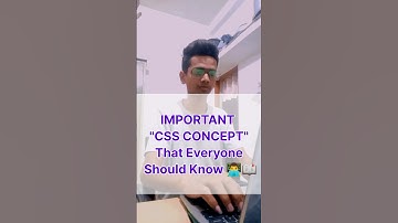 Important CSS Concepts....... #shorts #webdevloper #trending