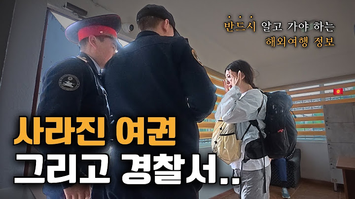 🇰🇬 입국과 동시에 없어진 여권, 여행 긴급 중단 [키르기스스탄 1]