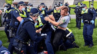 Anti-lockdown protests turn violent in Melbourne