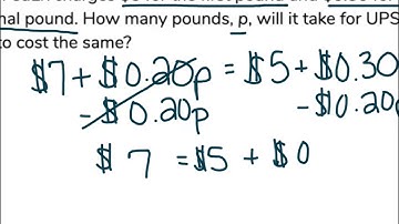 Equations with Variables on Both Sides Word Problem