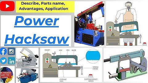 Power Hacksaw Machine | Hydraulic Power Hacksaw | Metal Cutting Hacksaw | Hacksaw Blade