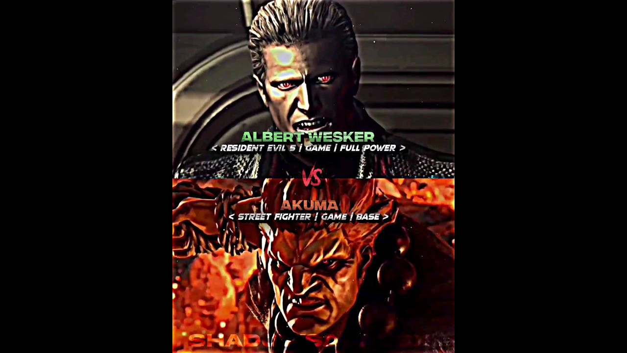 Albert Wesker VS Akuma @byakuya.kuchiki9578 | Request Series #95