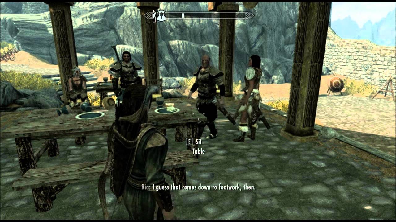 Skyrim: Vilkas gives Ria some advice