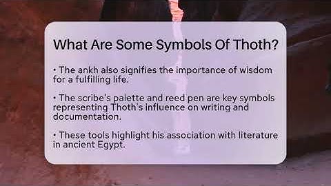 What Are Some Symbols Of Thoth? - Middle East Explorers