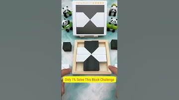 IQ Test : Only Can 1% Solve This Block Puzzle #puzzle #iq #iqtest