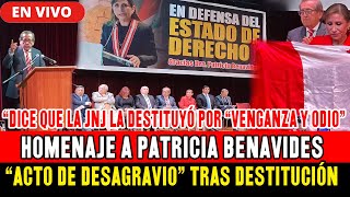 🔴ASÍ FUE EL HOMENAJE A PATRICIA BENAVIDES, REALIZARON ACTO DE DESAGRAVIO EN HONOR A EX FISCAL