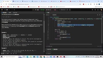 Leetcode 1630. Arithmetic Subarrays (sorting)