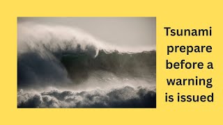 Tsunami how to prepare and react to a Tsunami warning