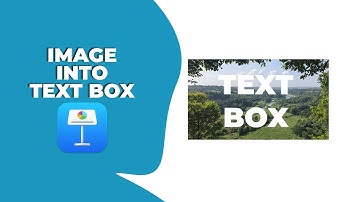 How to insert an image into a text box in keynote