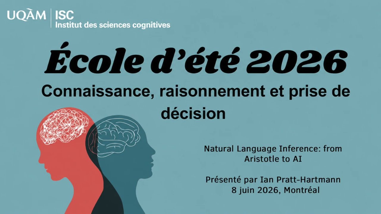 École d'été | 8 juin 2026: Natural Language Inference from Aristotle to AI