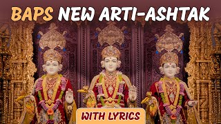 નવી આરતી તથા અષ્ટક | BAPS MORNING ARTI & ASHTAK | WITH LYRICS | 4K VIDEO | 2023 | #incrediblebaps screenshot 1