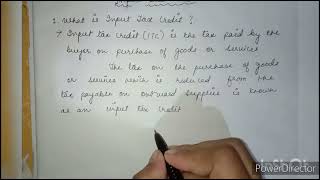 Input Tax Credit (ITC) explained in hindi?