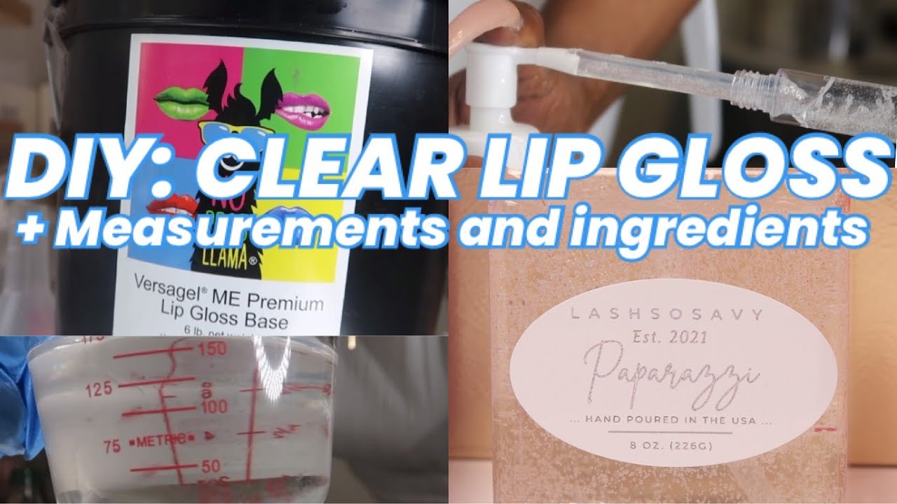 DIY HOW TO MAKE CLEAR LIPGLOSS (STEP BY STEP) MEASUREMENTS