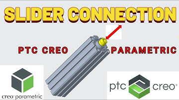 CREO PARAMETRIC: How to create the SLIDER CONNECTION | TIPS & TRICKS (ENG SUB)