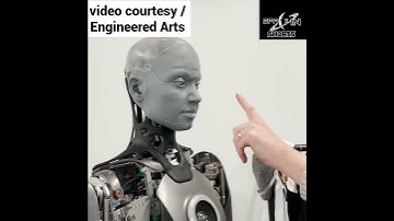 Ameca Robot Ai interacts with feeble human #shorts #ai #repost