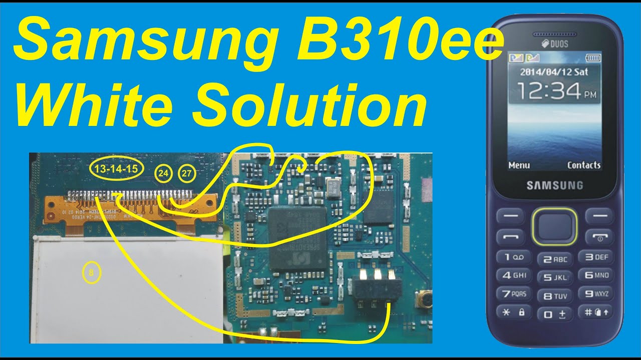 Samsung B310e White Display Solution