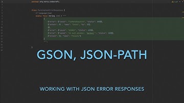 Parsing Json Error Responses in Java using Gson and Json-path